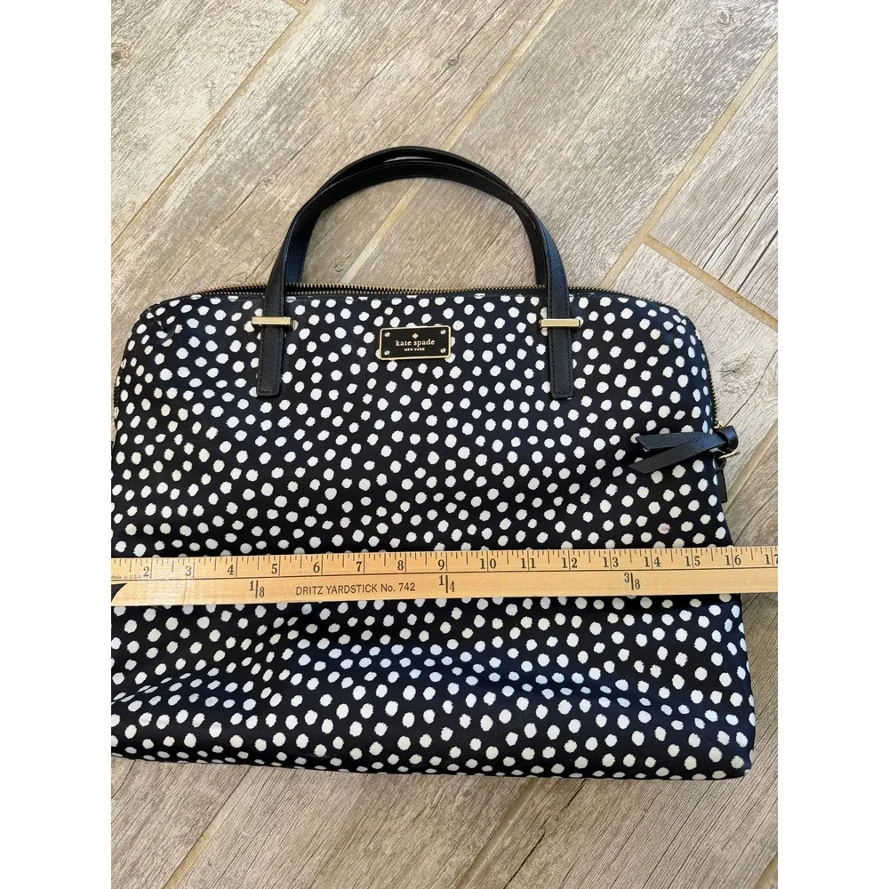 Kate Spade Daveney Wilson Road Musical Dots Laptop Bag Womens Nylon Work Bag